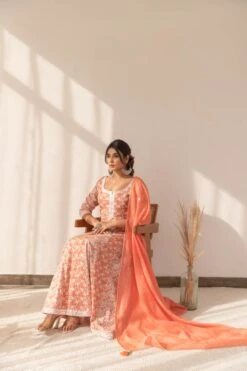 Aiza Dress Set -ZAZU Clothing Shop smc2233orgb 1