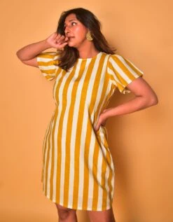 Yellow Elle Short Dress -ZAZU Clothing Shop ss192b 1