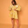 Yellow Elle Flared Dress -ZAZU Clothing Shop ss1971 1