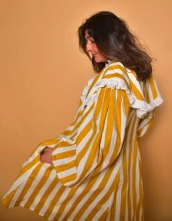 Yellow Elle Flared Dress -ZAZU Clothing Shop ss1974 1