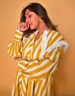 Yellow Elle Flared Dress -ZAZU Clothing Shop ss1975