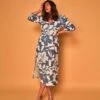 Blue Kit Drama Dress -ZAZU Clothing Shop ss2021 2