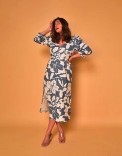 Blue Kit Drama Dress