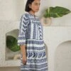 Blue Ikat Dress -ZAZU Clothing Shop ss2344blueikat1