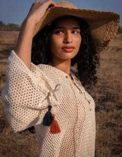 Ecru Thea Dress -ZAZU Clothing Shop swwdr563 1