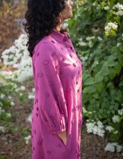 Plum Blossom Midi Dress -ZAZU Clothing Shop swwdr672 1