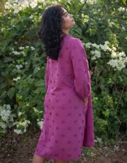 Plum Blossom Midi Dress -ZAZU Clothing Shop swwdr674 1