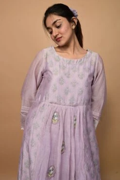 Ballet Girl Dress Lavender Grey -ZAZU Clothing Shop ud0032