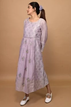 Ballet Girl Dress Lavender Grey -ZAZU Clothing Shop ud0033
