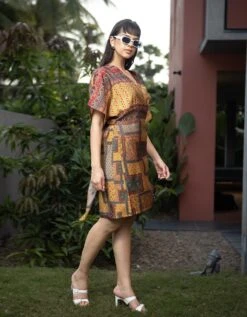 Mustard Milla Dress -ZAZU Clothing Shop urbk410001302