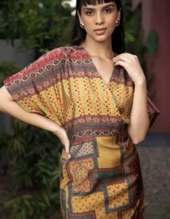 Mustard Milla Dress -ZAZU Clothing Shop urbk410001303