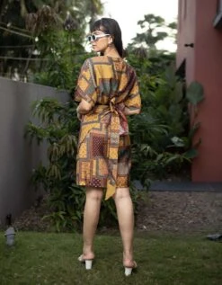 Mustard Milla Dress -ZAZU Clothing Shop urbk410001307