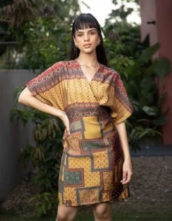 Mustard Milla Dress -ZAZU Clothing Shop urbk41000130b