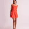 Orange Matera Dress -ZAZU Clothing Shop vs0501 1