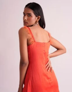 Orange Matera Dress -ZAZU Clothing Shop vs0503 1