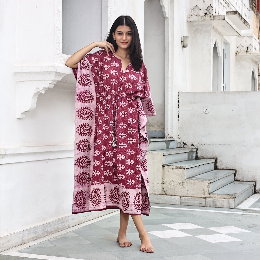 ZAZU Clothing Shop 13 ZAZU Clothing Shop -ZAZU Clothing Shop pink red paisley kaftan
